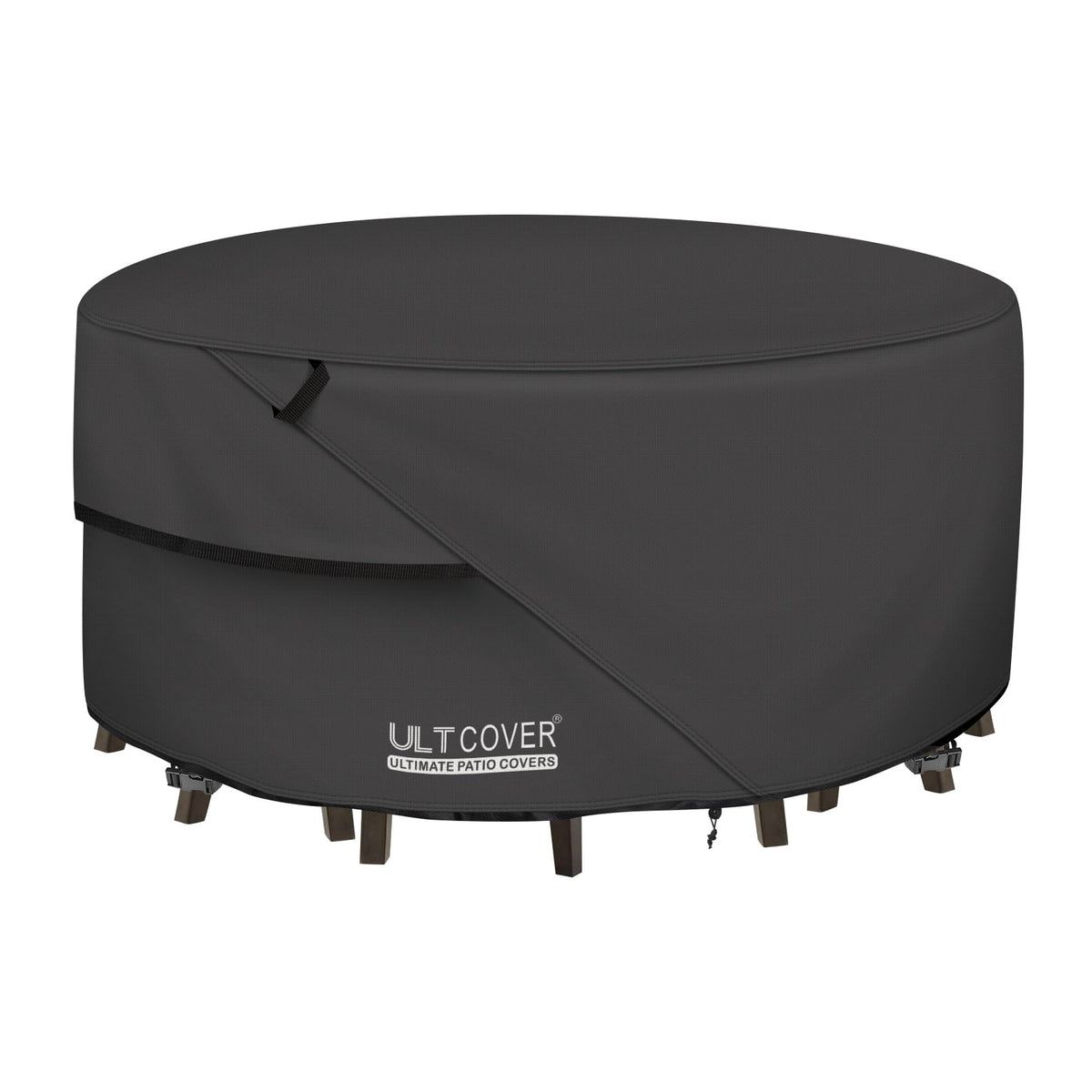 ULTCOVER round table cover 76 inch protecting outdoor furniture from rain