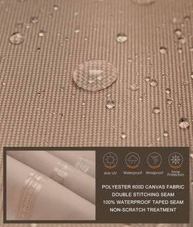 ULTCOVER side-table fold-down fit protects compact grill setup.