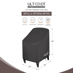 ULTCOVER chair cover front view protecting from dust and leaves