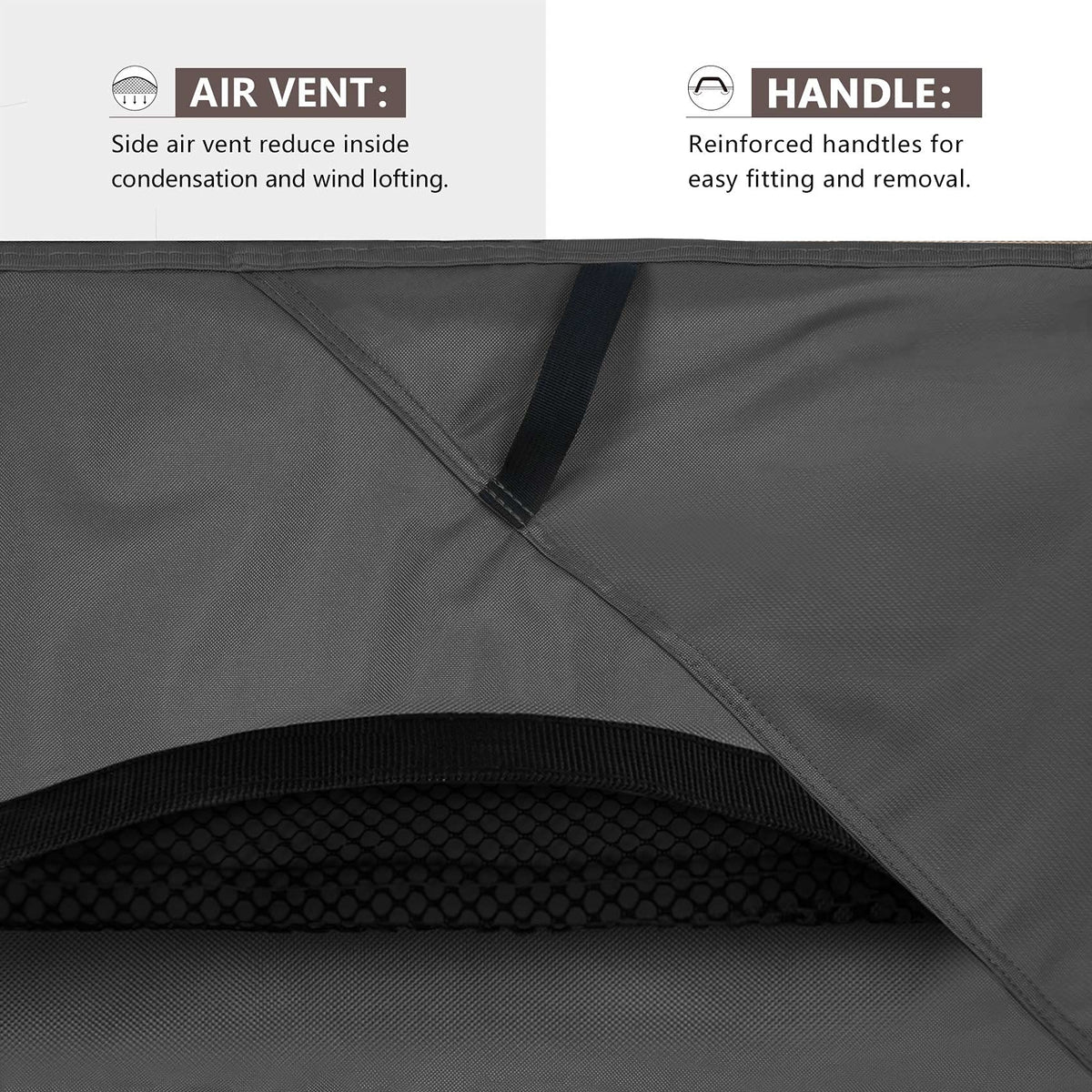 ULTCOVER sturdy clips and drawcord secure to table legs in high winds