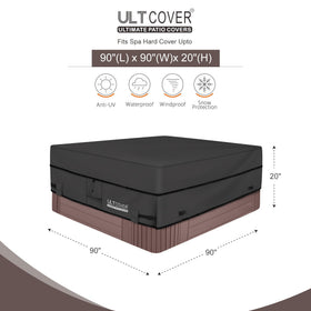 ULTCOVER waterproof 600D polyester back view illustrates strong defense against rain and dust.