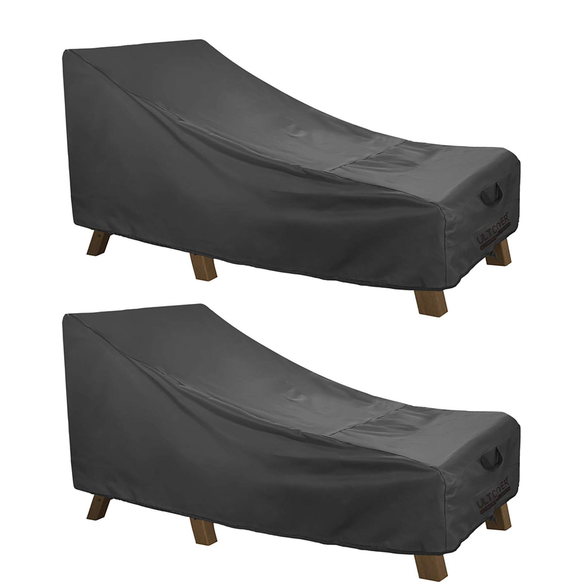 ULTCOVER waterproof patio lounge chair cover protecting an 84L by 32W by 32H chaise from rain