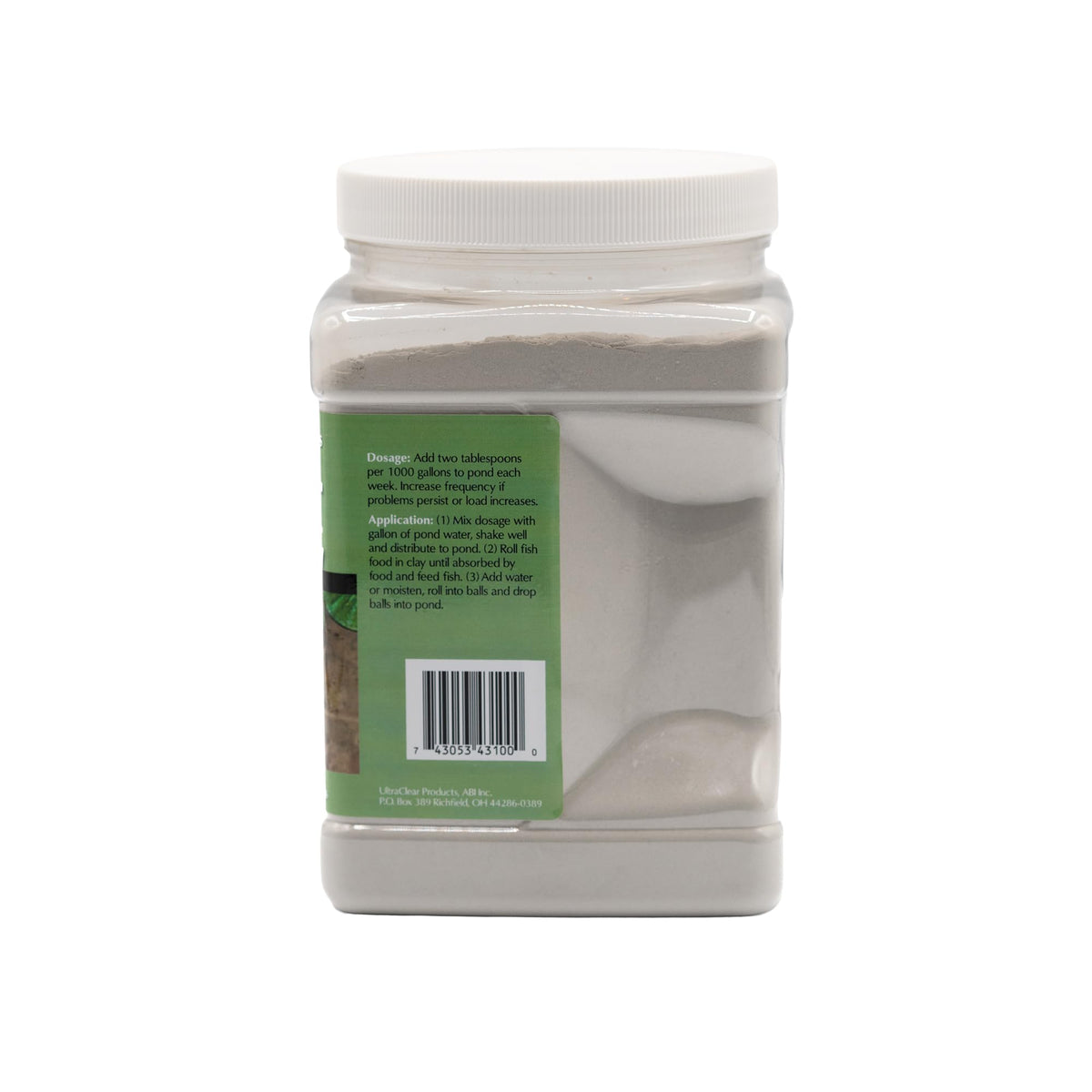 UltraClear Koi Clay packaging viewed by pond professionals and hobbyists