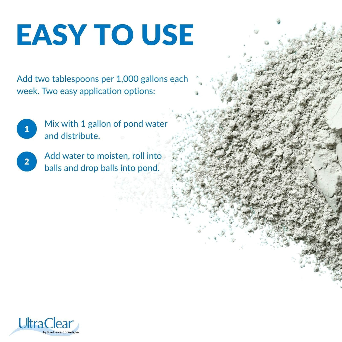 UltraClear Koi Clay visibly improves water clarity after application