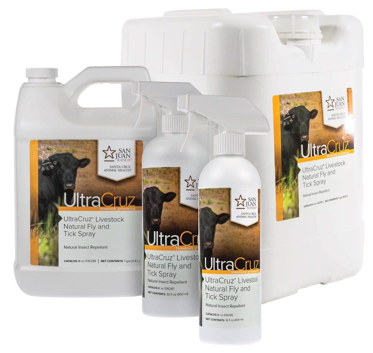 UltraCruz Livestock Natural Fly and Tick Spray coat-application demonstrates even coverage.