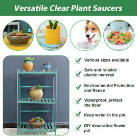 UltraOutlet BPA-free plastic saucer provides safe, recyclable plant drainage solution.