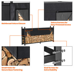 Ultrawall rack dimensions 96H x 48L x 14W for porch storage.