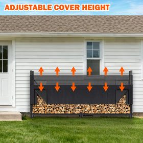 Ultrawall freestanding wood storage rack ready for indoor or outdoor use.