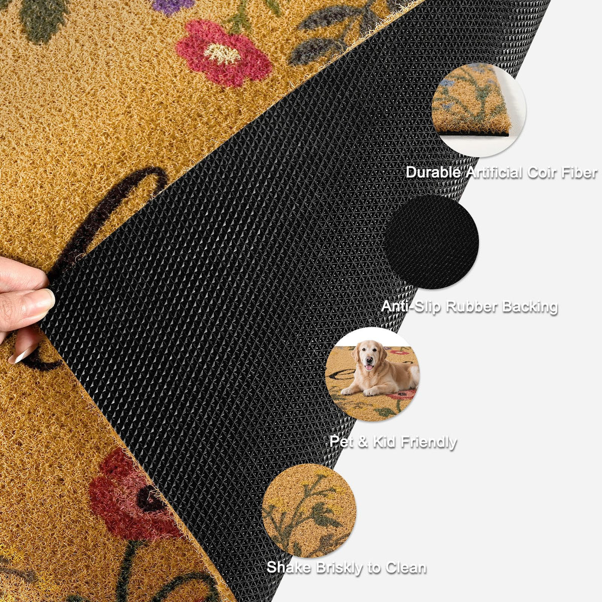 ULTSOFE easy-clean surface wipes clean after dirty shoes.