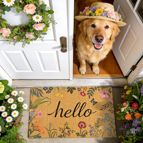 ULTSOFE non-slip backing keeps mat stable on patios and entryways.