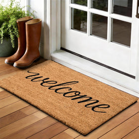 ULTSOFE Doormat heavy-duty backing detail highlighting slip-resistant grip