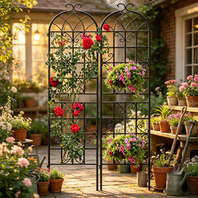 Ultym 87x20 inch panels provide tall vertical support for climbing plants.
