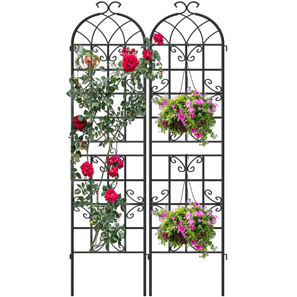 Ultym 2-pack trellises with easy assembly for a quick garden setup.