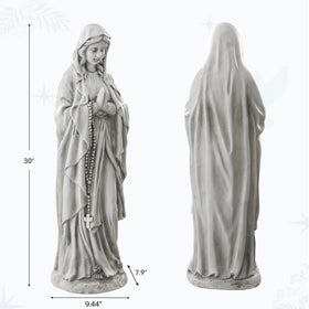 Ultym Blessed Mother statue complements living rooms and gardens.