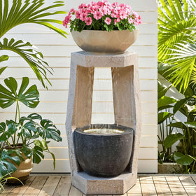 Ultym top basin can be a planter or bird feeder for added versatility.