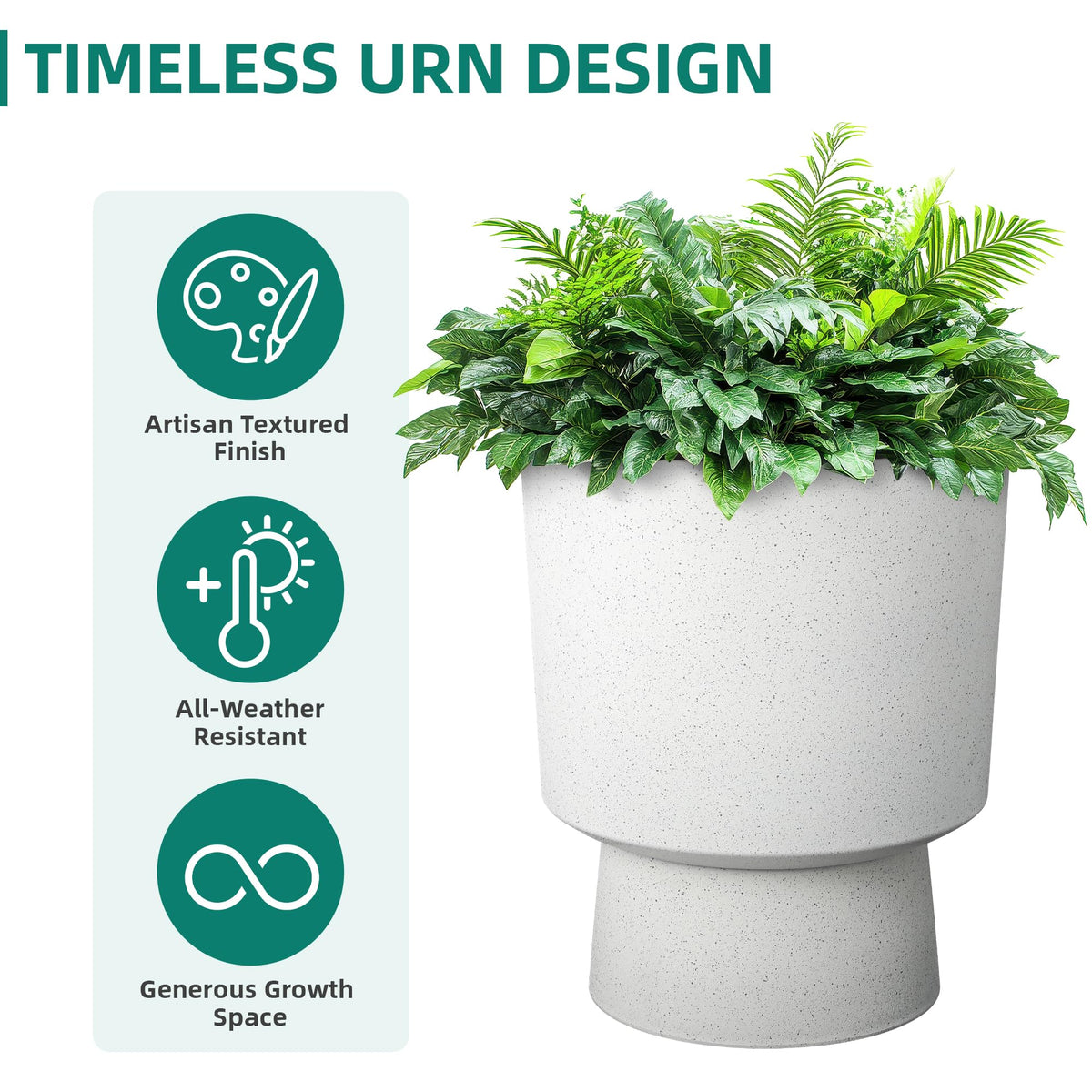Ultym all-weather UV-protected finish suited for year-round display