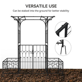 Ultym garden arbor easy assembly quick setup in minutes.