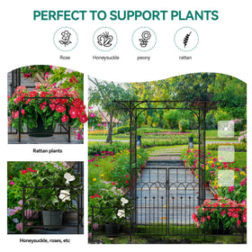 Ultym garden arbor frame closeup sturdy and weather-resistant finish.