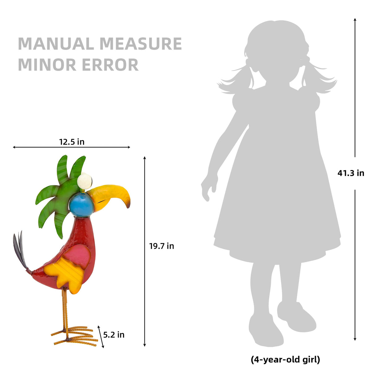 Ultym indoor outdoor parrot decor on a shelf or balcony