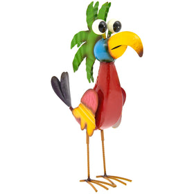 Ultym large parrot garden statue ready for lawn display