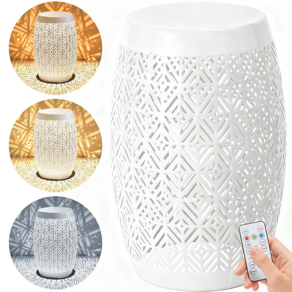 Ultym 3-mode LED lighting showcases patterns and cozy ambiance.