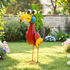 Ultym palm crest parrot detail adds tropical flair