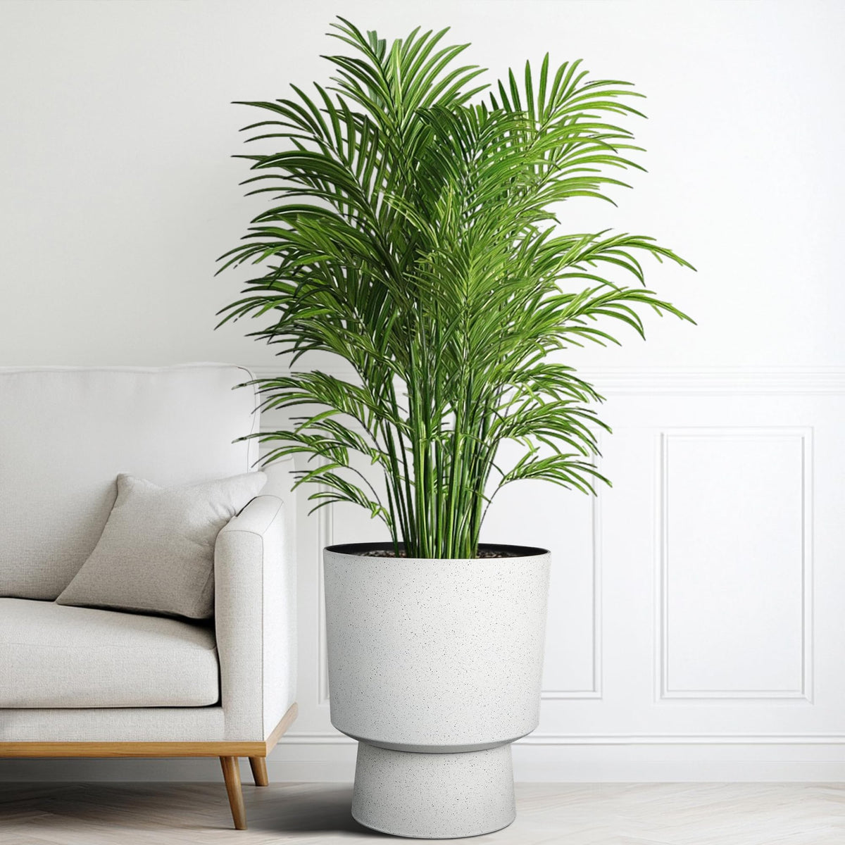 Ultym planters enhancing a patio with modern decor