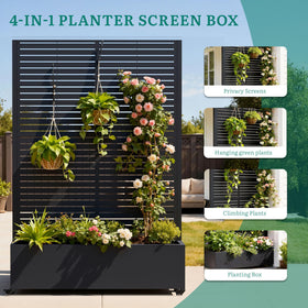 Ultym enlarged planting area supports substantial soil volume for vegetables and herbs.