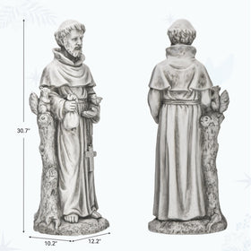 Ultym St Francis garden gift statue, meaningful religious present for homes and gardens.