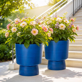 Ultym urn planter with detachable base for versatile indoor and outdoor use.