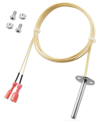 ULXIOM RTD probe front view, rugged stainless steel for reliable readings.