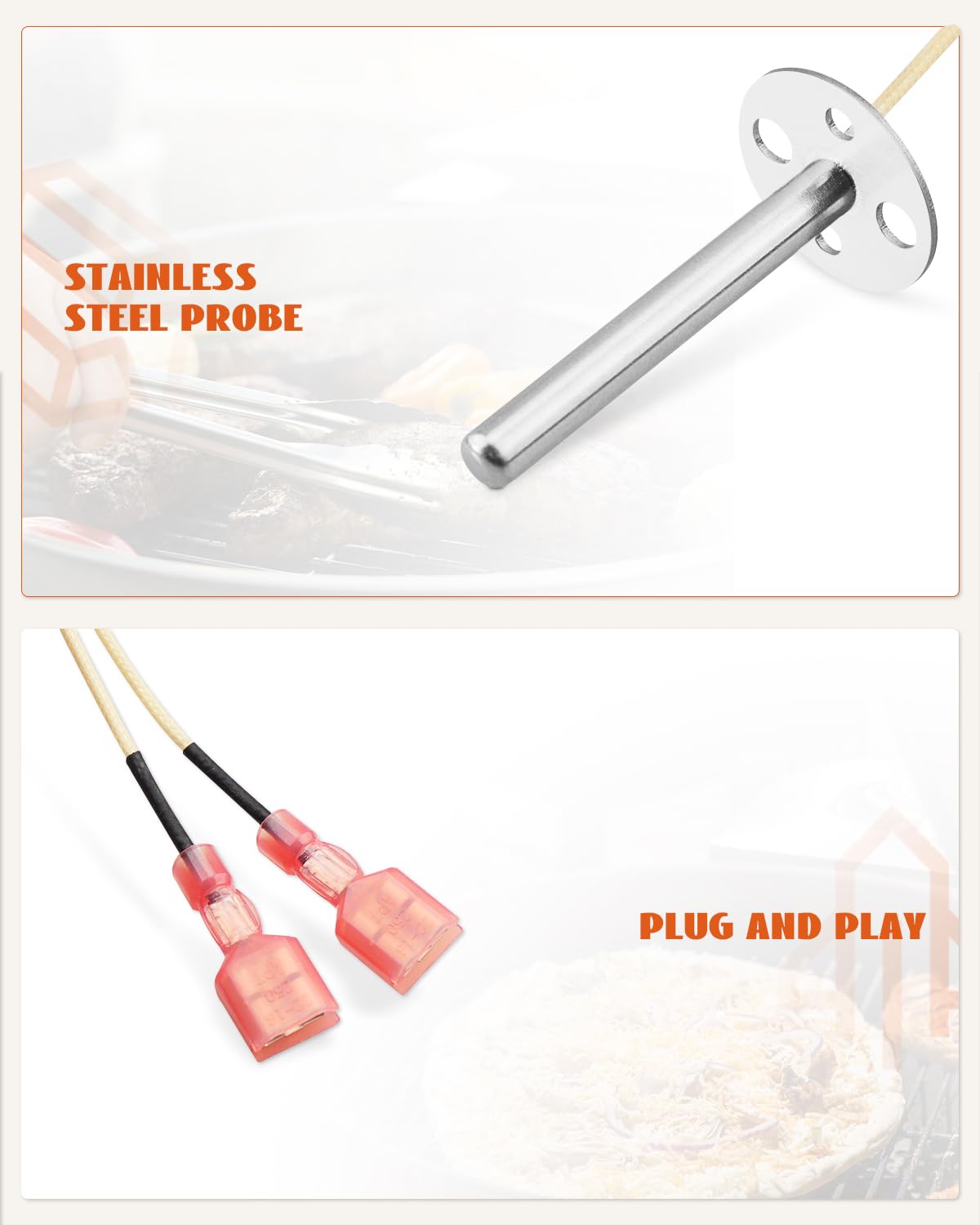 ULXIOM RTD probe stainless steel body shows robust construction.