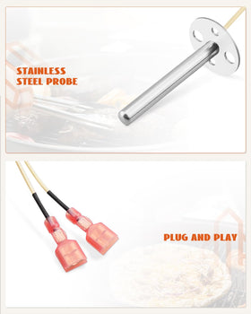 ULXIOM RTD probe stainless steel body shows robust construction.
