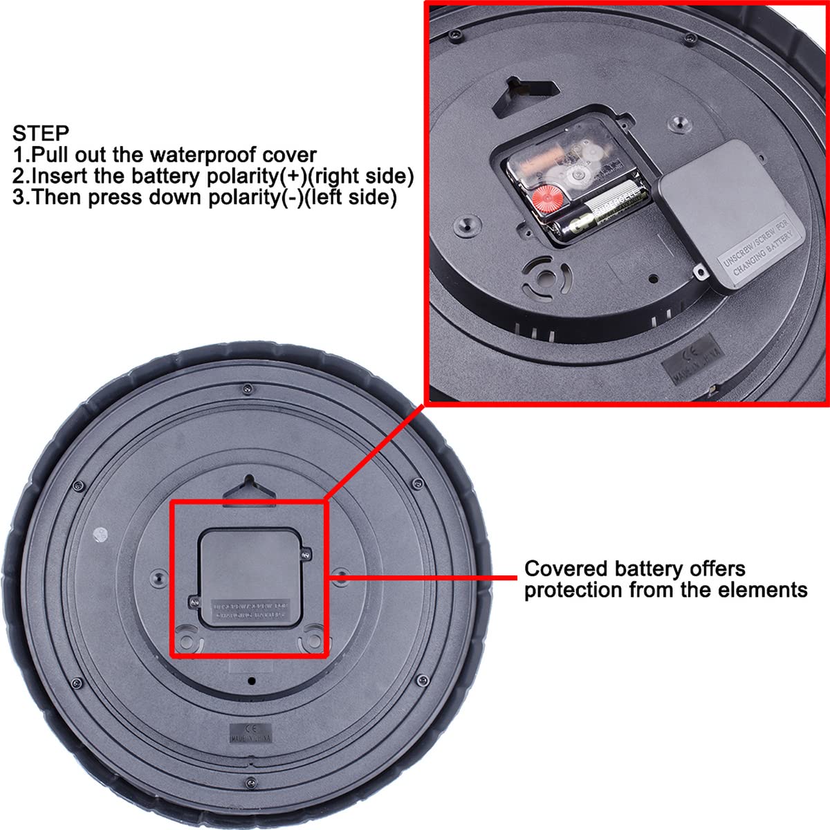 UMEXUS flat glass lens on the large dial enables easy cleaning and dust resistance.
