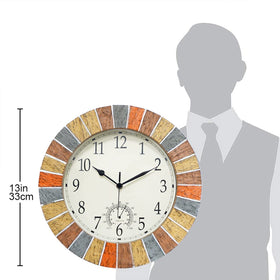 UMEXUS garden patio wall-mount clock ready for outdoor installation.