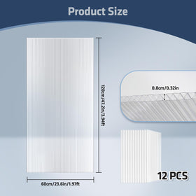 UMIG polycarbonate panel with UV coating on both sides for longer life and clarity.