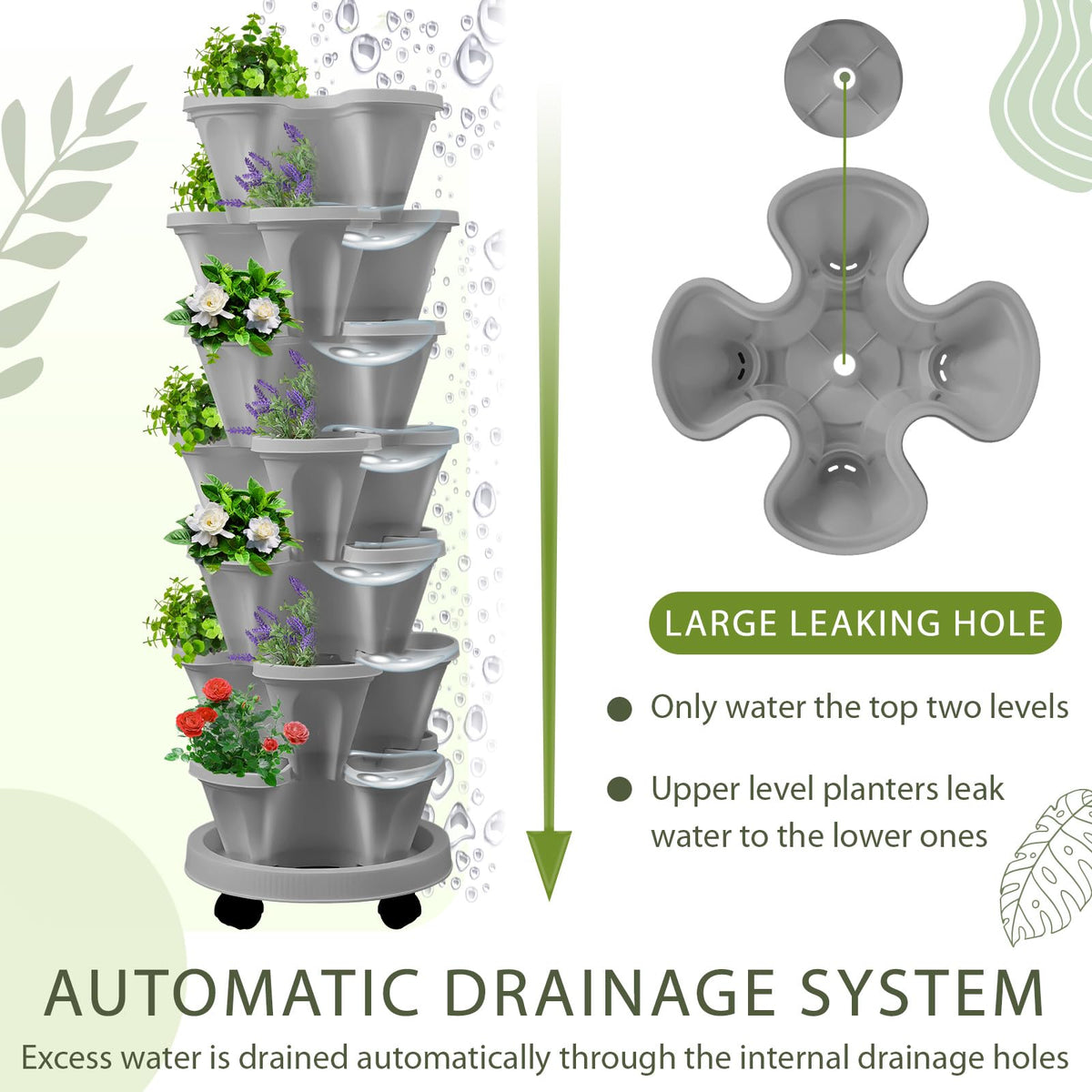 Umigy indoor-outdoor gardening pot setup for versatile use in any space