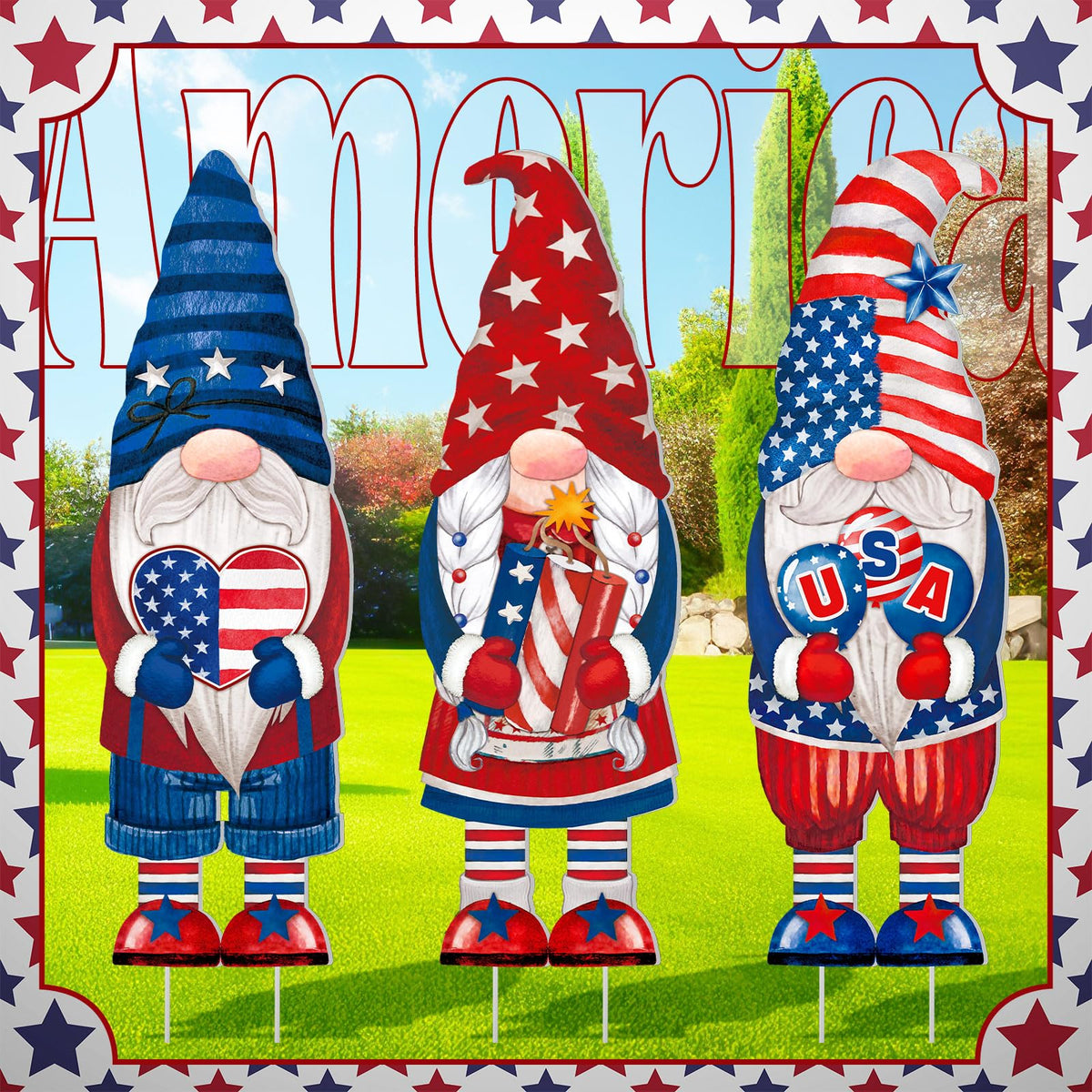 Umigy outdoor decor 32x10 inches stands out in any yard.