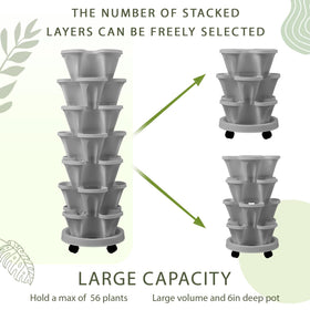 Umigy planting tower ideal for strawberries, herbs, and vegetables across tiers
