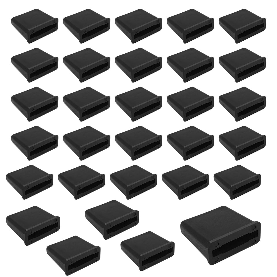 UMOKO 30-pack folding row end plugs for 5/8-inch drip tape improve water control.