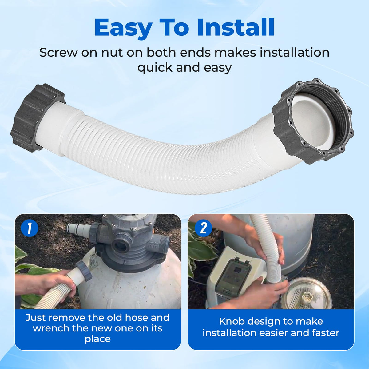 UMONIE 11535 durable pool hose design for long life