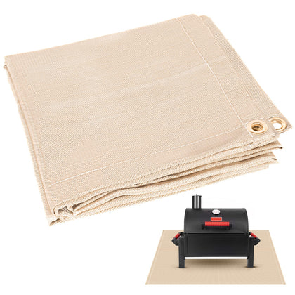 UMONIE 40x40 fire pit mat protecting surfaces from embers and heat