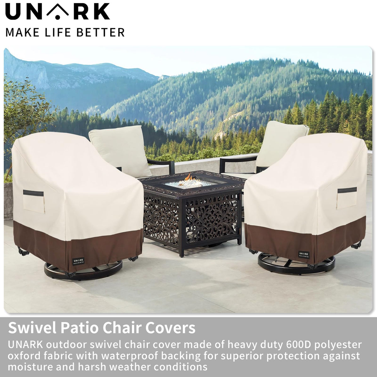 UNARK air vents minimize condensation and promote airflow.