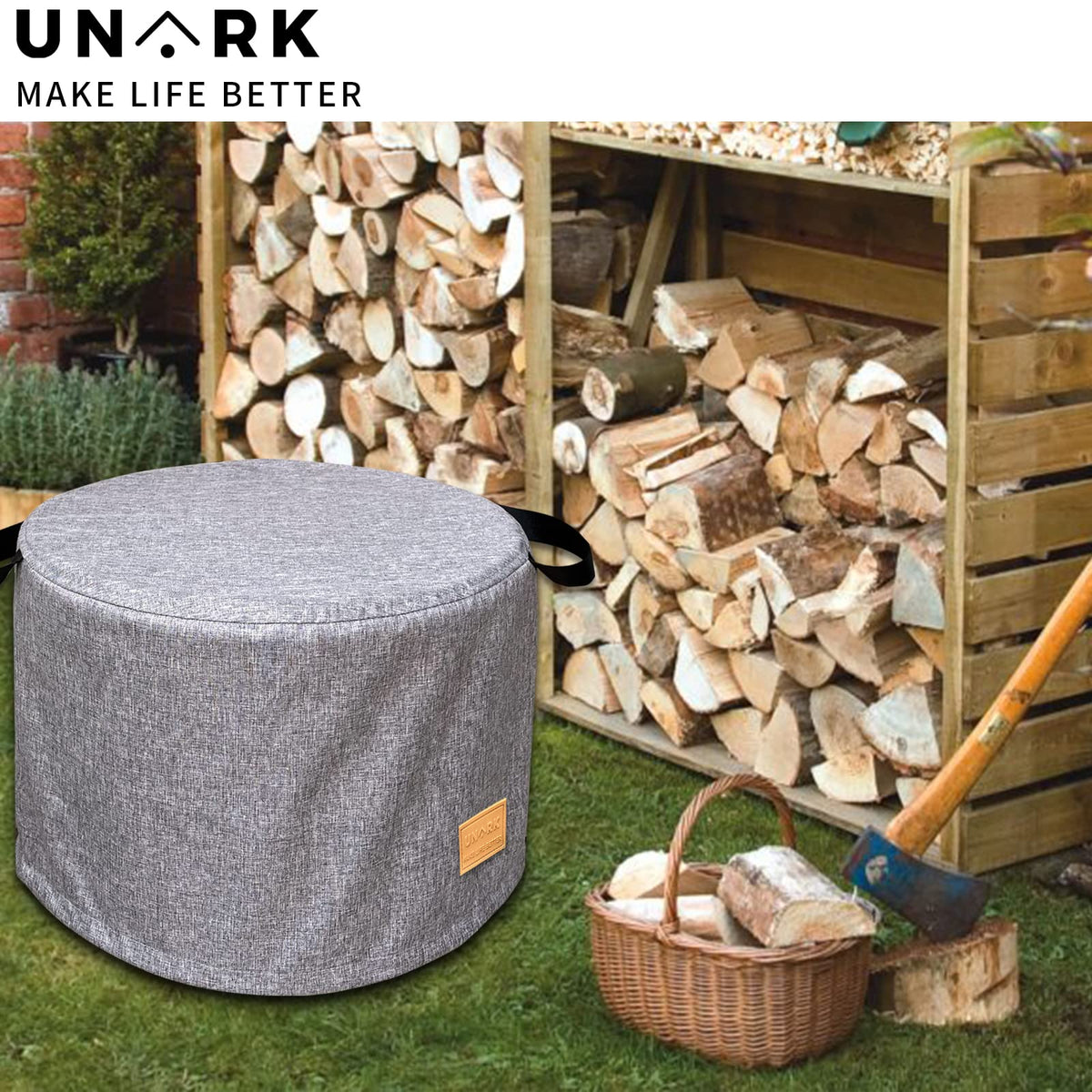 UNARK storage bag included for neat storage of the cover