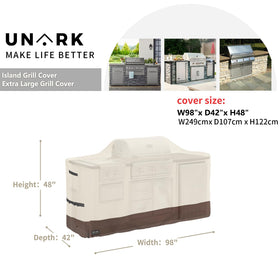 UNARK waterproof 600D Oxford fabric shields against rain and sun.