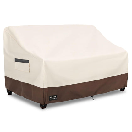 UNARK Patio 3-Seater Sofa Cover protects outdoor sofa from rain and sun, with full coverage