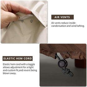 UNARK cover with convenient zipper entry for quick fitting