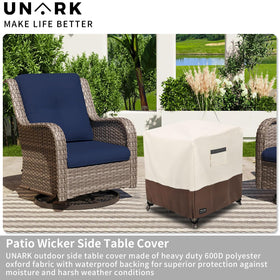 UNARK weatherproof outdoor cover guarding against rain and sun