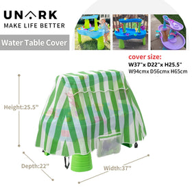 UNARK water table cover maintains a hygienic play area for toddlers.
