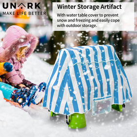 UNARK water table cover designed for toddlers’ outdoor use with a secure fit.